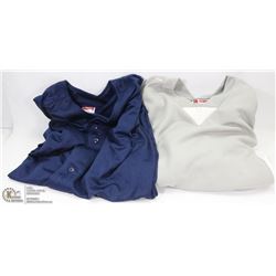 2 JERSEYS INCL BLUE XL SHORT SLEEVE AND GREY LARGE