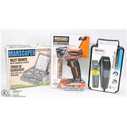 NEW WAHL TRIMMER WITH NEW MENS CHARGING VALET