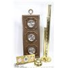 Image 1 : LOT OF VINTAGE BRASS WEATHER STATIONS AND MORE.