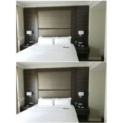 NEW KING SIZE HOTEL BEDFRAME X2  (NO LAMPS)