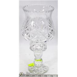 CRYSTAL HURRICANE 2PC CANDLE HOLDER