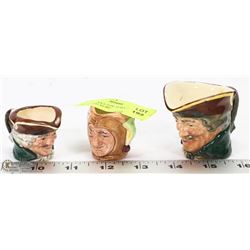 3 ROYAL DOULTON TOBY MUGS TURPIN AND MORE