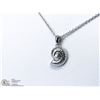 Image 1 : 13) ST. SILVER SEASHELL DIAMOND "FIRST" NECKLACE
