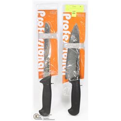 SET OF 2 NEW KNIVES (CHEF'S AND BREAD)