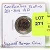 Image 1 : ANCIENT ROMAN COIN 351-344 AD CONSTANTIUS GALLUS
