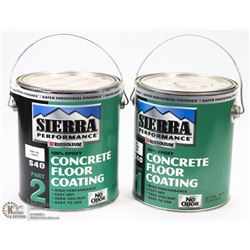 TWO CANS OF CONCRETE FLOOR COATING