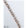 Image 1 : 26) ST. SILVER ROSE GOLD PLATED MORGANITE BRACELET