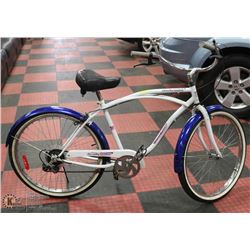 VINCENTE  6 SPEED BEACH CRUISER  BIKE