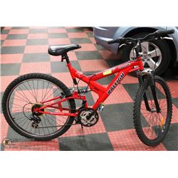 RALEIGH 21 SPEED FULL SUSPENSION MOUNTAIN BIKE