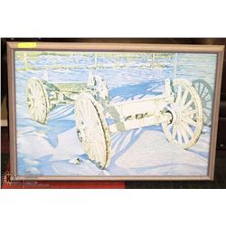 FRAMED, SIGNED 1974 PRINT BY HERB SELLER TITLED