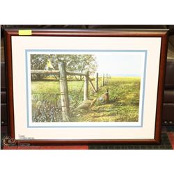 FRAMED, SIGNED, LTD EDITION PRINT BY JOHN STONE