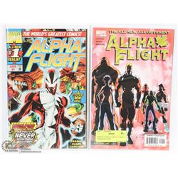 PAIR OF ALPHA FLIGHT #1 COMICS - CANADA'S TEAM