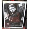 Image 1 : LARGE FRAMED BLACK & WHITE JAMES DEAN POSTER -