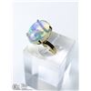 Image 1 : 34) 10KT GOLD NATURAL OPAL RING
