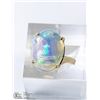 Image 2 : 34) 10KT GOLD NATURAL OPAL RING