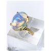 Image 3 : 34) 10KT GOLD NATURAL OPAL RING