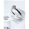 Image 1 : 39) 10KT WHITE GOLD DIAMOND RING