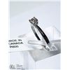 Image 3 : 39) 10KT WHITE GOLD DIAMOND RING