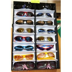 DISPLAY OF OAKLEY AND OTHER REPLICA SUNGLASSES
