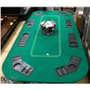 Image 1 : PORTABLE POKER TABLE TOP LAYOUT W/ VINTAGE