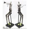 Image 1 : PAIR OF METAL MUSIC MEN FIGURINES PLAYING HORN