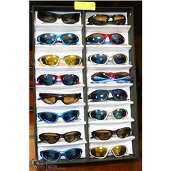 DISPLAY OF OAKLEY AND OTHER REPLICA SUNGLASSES