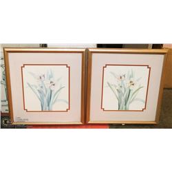 2 PICTURES FRAMED AND MATTED.