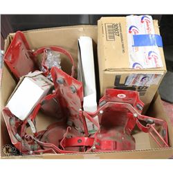 NEW AND USED FIRE EXTINGUISHER MOUNTS W/ A BLUE