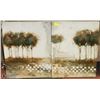 Image 1 : 2 MATCHING TREE CANVAS PICTURES