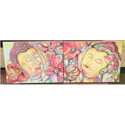 2 "MARDI GRAS" STYLE PICTURES 24X18" EACH