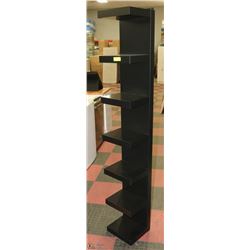 BLACK SHOWHOME DISPLAY SHELF 72"TALL