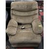 Image 1 : NEW BEIGE FABRIC ELECTRIC RECLINING CHAIR 34"
