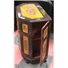 Image 4 : CARVED WOODEN 5 DRAWER 2 SIDED DOOR CHEST