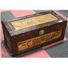 Image 1 : CARVED WOOD CHEST 16"X34"X14"H