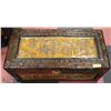 Image 2 : CARVED WOOD CHEST 16"X34"X14"H