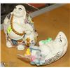 Image 1 : PAIR OF SMALL BUDDHA ORNAMENTS