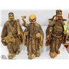 Image 1 : 3 BONE RESIN CHINESE 20" EACH FENG SHUI GODS OF