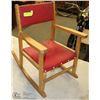 Image 1 : ANTIQUE CHILDS ROCKING CHAIR.