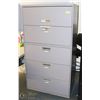 Image 1 : LARGE GREY 4 DRAWER FILING CABINET