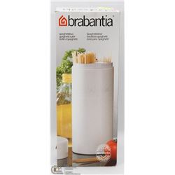 GROUP OF 2 BRABANTIA SPAGHETTI TUBE CANISTERS