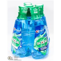 5 BOTTLES OF CREST SCOPE CLASSIC MOUTH WASH