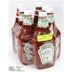 7 ASSORTED BOTTLES OF HEINZ  KETCHUP