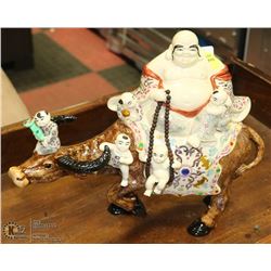 BUDDHA ON OX ORNAMENT(REPAIRED)