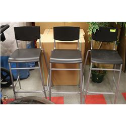 3 BAR HEIGHT STOOLS