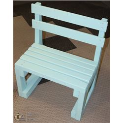 TODDLER BENCH 22"X14"X27"H