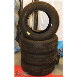 SET OF 4 MICHELIN P275/65R18 LTX A/T TIRES - LESS