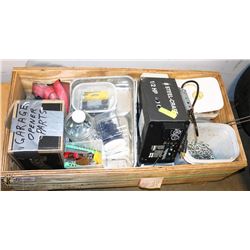 BOX OF MISC CARPENTER MATERIAL