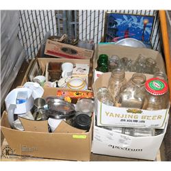 PALLET OF HOUSEHOLD, CRAFT ITEMS, PICTURE FRAMES