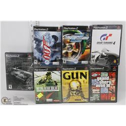 LOT OF 7 PLAYSTATION 2 GAMES