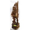 Image 1 : WOOD CARVED BIRD PRAYING FROM MYAN MAR 27"HIGH